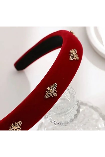 Design Bee Kırmızı Arılı Taç