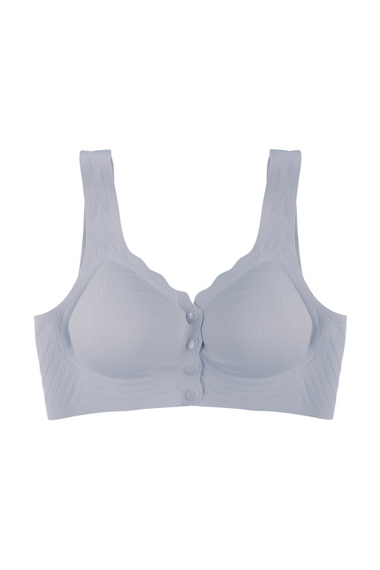 Laser Seamless Covered Front Clasp Bra Bustier Without Underwire