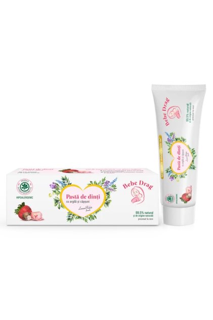 Pastă dinți pentru copii căpșuni 50 ml –
