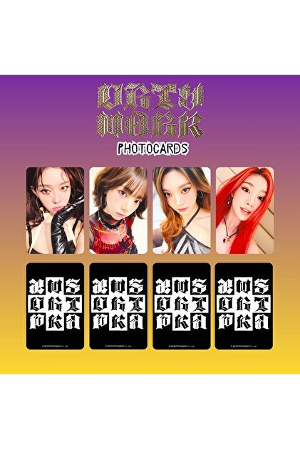 Kpop Dünyasi AESPA Winter '' Rich Man '' Photocards Set - Fiyatı