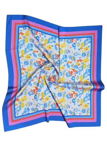 Flower Blend Patterned Scarf Estascarf