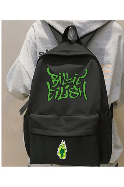 Billie Eilish Printed Unisex School Backpack