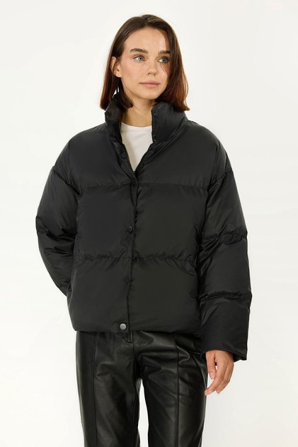 Women's Black Windproof Waterproof Padded Coat