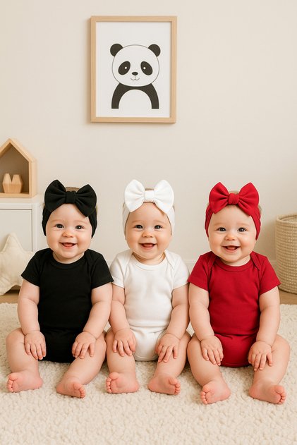 Baby Double Layer Bowknot Bonnet 100% Cotton, Newborn and 0–12 Months Compatible Skin Friendly Stl7077