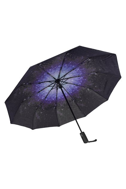 UV 50 Uzay Görünümlü 108 cm Siyah Şemsiye