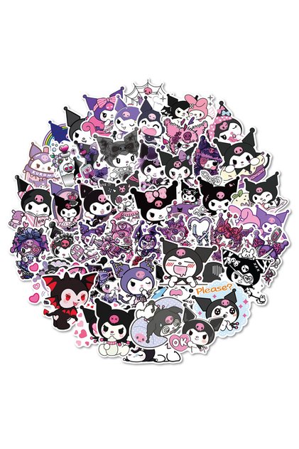 10PCS 10/30/50PCS Cute Kuromi Cartoon Sticker Pack Waterproof DIY Laptop Phone Case Kawaii Sanrio An