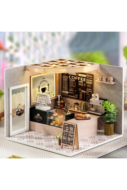 H-021 Wooden Mini Miniature Doll House DIY Small House Kit Production Room Princess Toys Home Bedroo