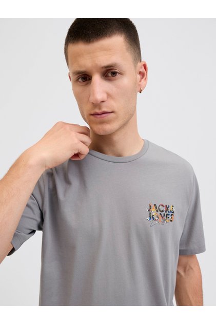 JJGeplas Logo Print Crew Neck T-Shirt