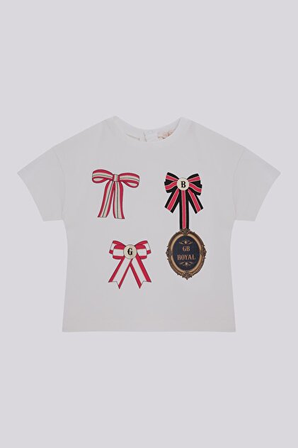BG Store Baby Girl Ecru T-shirt