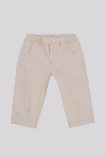 BG Store Kız Bebek Ekru Pantolon