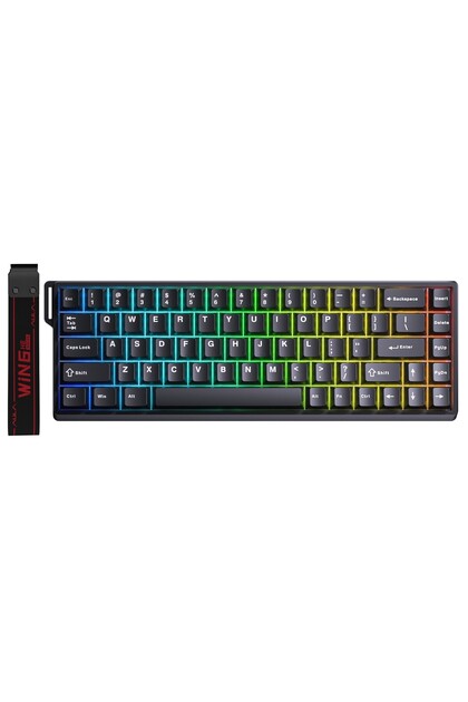 Win68 HE Manyetik Klavye Rapid Trigger GrayWood Swtich 8000Hz RGB TKL Hot Swap Oyuncu Klavyesi