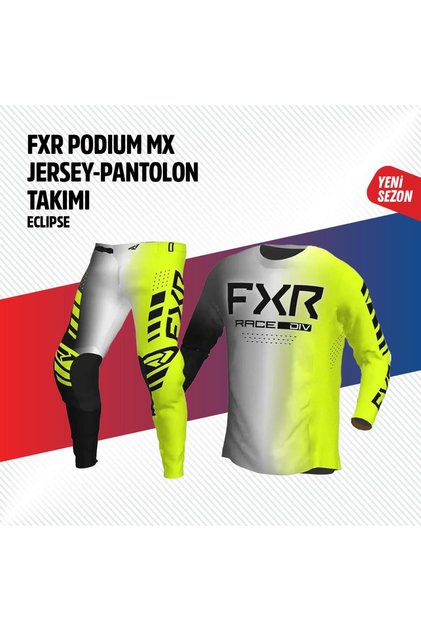 FXR GRİ SARI JERSEY PANTOLON TAKIMI