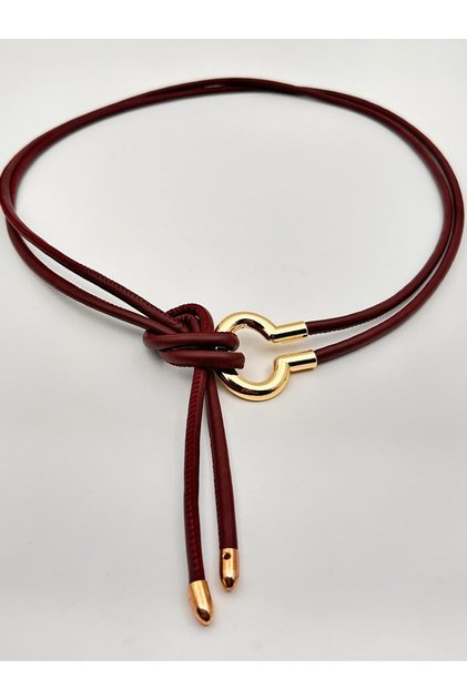 Gold Buckle Rope Belt Lanyard Belt Dress Belt Shirt Belt Coat Belt