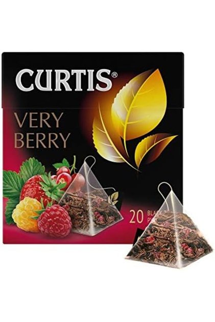 TEA Very Berry, Ceylon Black Tea blended with wild berries in individual Pyramids, 20 tea bag