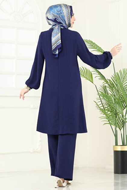 ModaMerve Aksesur Düğmeli Aerobin Takım 2621SL432-MS Laci - Fiyatı