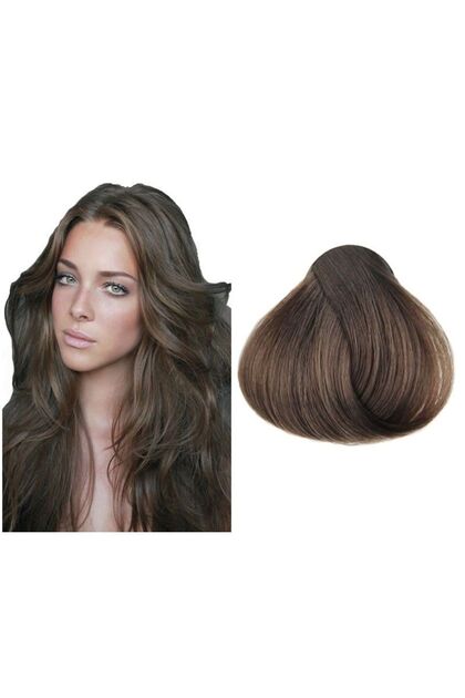Vopsea de păr 7.1 Permanentă Tehnică - Cremă de Culoare Blond Mediu Cenușiu 100ml