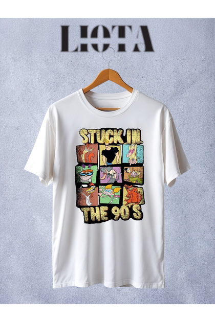 The 90's Printed White T-Shirt