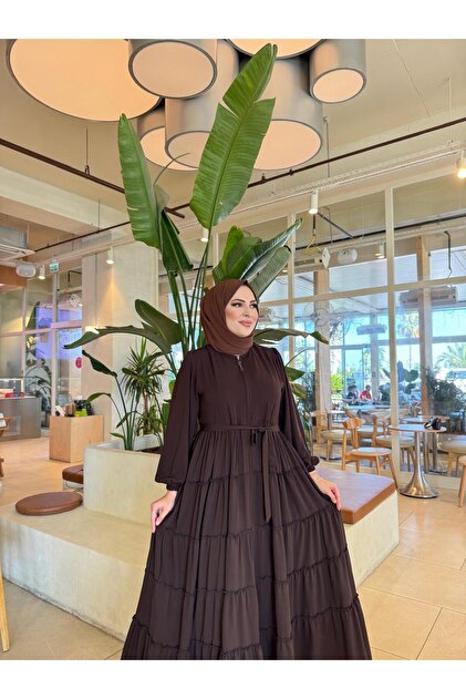 NİLNUR MODA AZRA 5 KATLI FIRFIRLI FERACE - Fiyatı, Yorumları