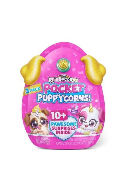 Set figurine Puppycorn de buzunar, pachet de 3 de la ZURU