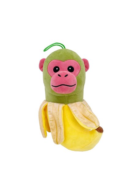 Jucărie de pluș moale italiană Brainrot, Flippy, model Bananini, maimuță banană, cimpanzeu, verde galben