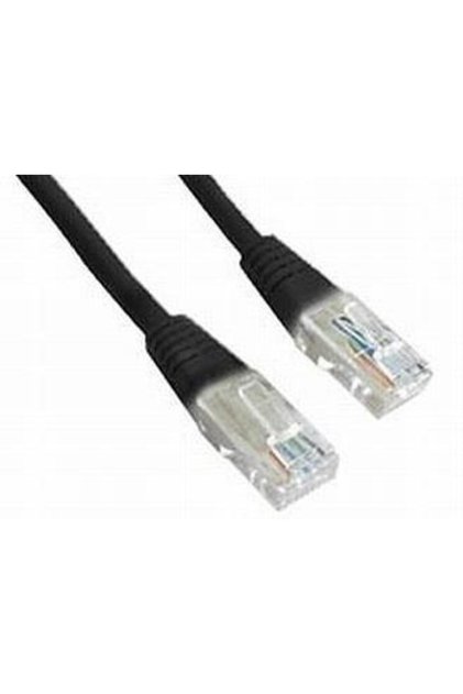 Cablu UTP PP12-1M/BK, Patchcord, CAT.5e, 1m (Negru)