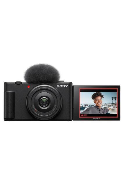 Компактна камера за влогове ZV-1F, ултраширокоъгълна, 4K, 20 MPx, F2.0, Bluetooth (черна)