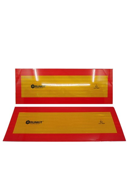 Placa reflectorizanta vehicul lung (set 2 buc) 56,5 cm x 20,5 cm omologata