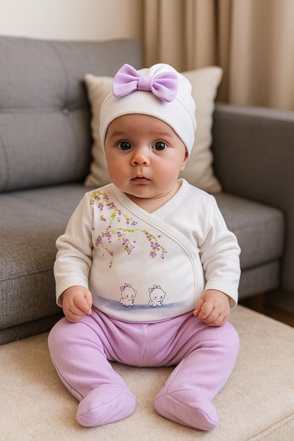 Baby Girl Set with Hat