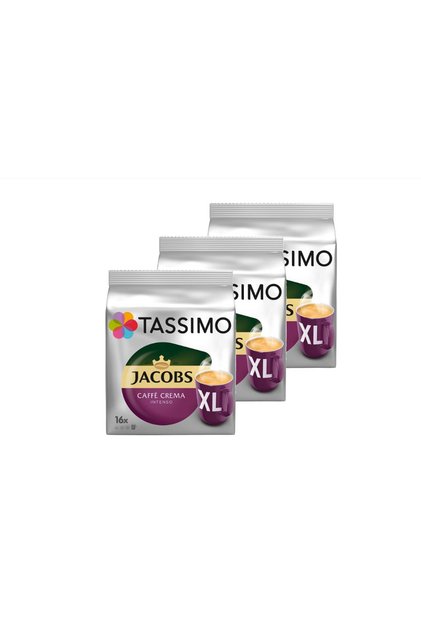 Комплект x3 пакетчета кафе Tassimo, Cafe Crema Intenso XL, 16 капсули