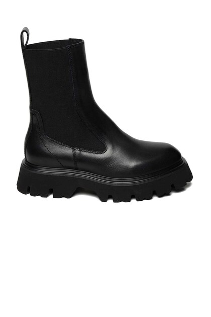 Laceless Elastic Thermo Sole Flat Boots 332-1080 Women's Boots