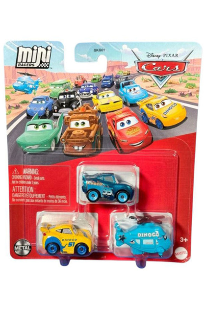 Cars Disney Pixar - Üçlü Mini Racers - Dinoco Cruz Ramirez