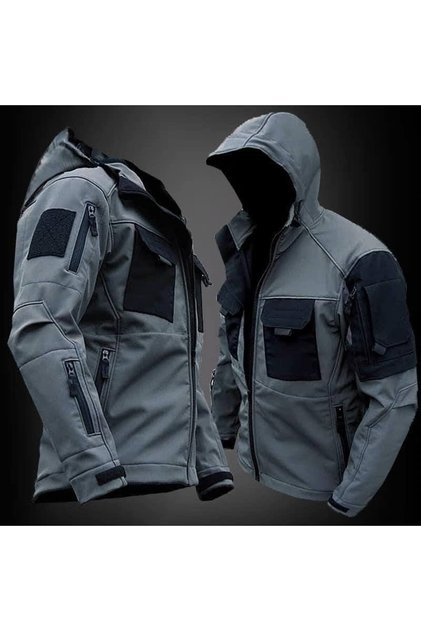 Μπουφάν Softshell με επένδυση από εξαιρετικά λεπτό μαλλί - Μαύρο