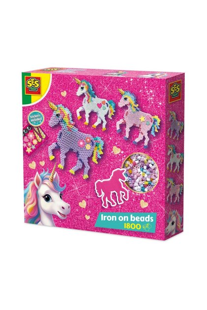 Set Creativ Cu Margelute Si Abtibilduri - Unicorni