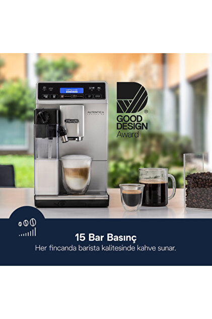 デコノフ　e De'Longhi Autentica Otomatik Kahve Makinesi ETAM29.660.SB : Amazon