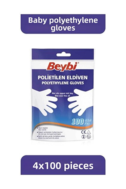 Polyethylene Pet Gloves [4 Pack]