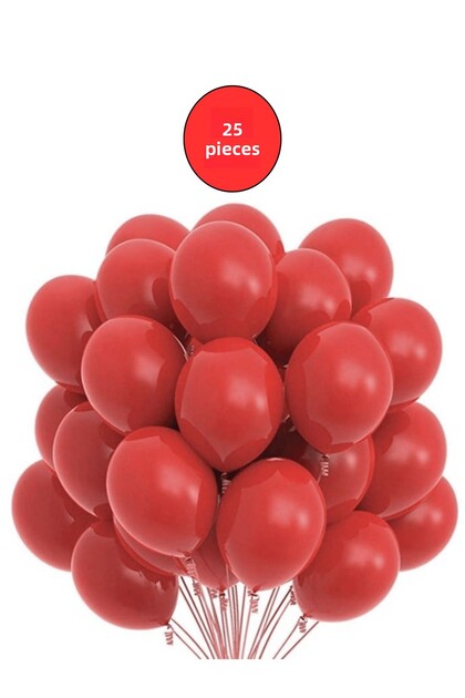 Pastel Red 25 Piece Balloon Set Birthday Party and Organization Decoration