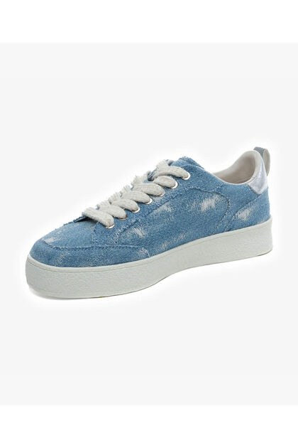 Greyder Kadın Mavi Hakiki Deri Sneaker Ayakkabı 5Y2UA34443