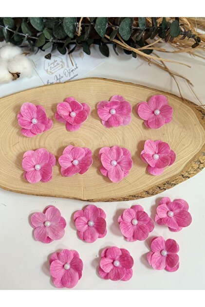 LAYLAEVENTS İncili Ortanca yapay Hazır Çiçek -20li paket-PEMBE