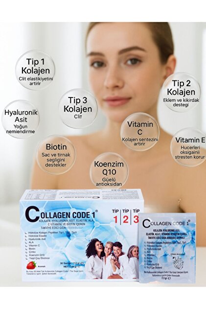 Collagen-Code 1 3 Tip Hidrolize Kolajen/collagen, Elastin, Biotin