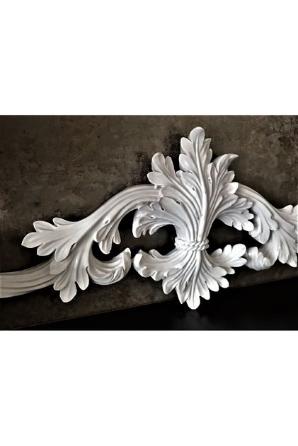 44cm Ivy and Leaf Embossing - Silicone Mold K-599, Polyester Cement Stone Powder Plaster