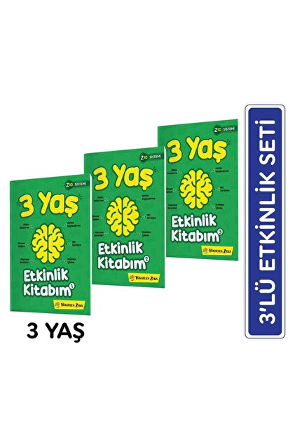 yükselen zeka 3 Yaş Etkinlik Kitabım Seti (Z10 Sistemi) - Fiyatı