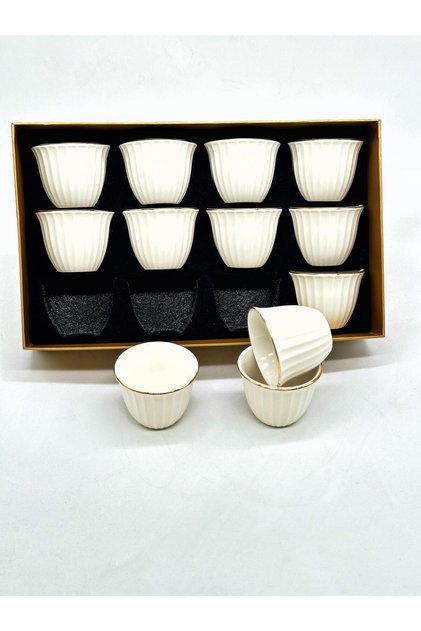 Porcelain Coffee Cup Set 12Pcs