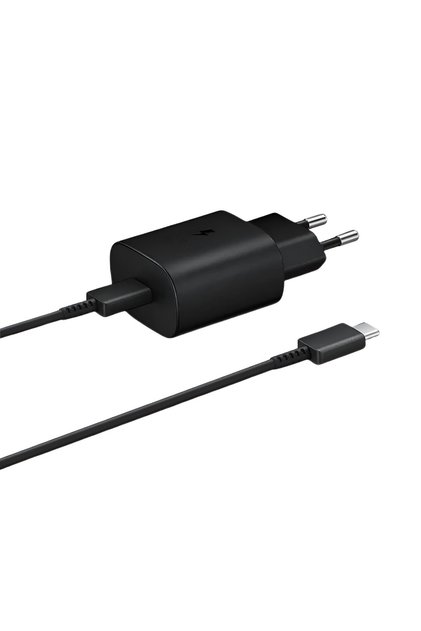 Γνήσιος προσαρμογέας τροφοδοσίας Samsung 25W EP-TA800EBE με καλώδιο USB-C σε USB-C, εξαιρετικά γρήγορη φόρτιση