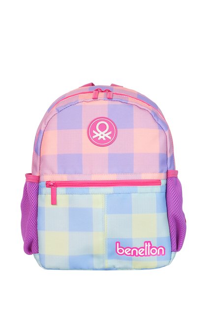 Benetton girl's kindergarten backpack 12978 in unıted colors