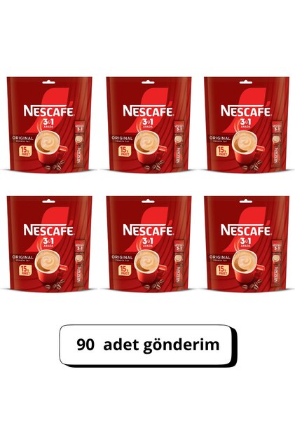 Original 3'ü 1 Arada Şekerli Ve Kremalı Çözünebilir Kahve 17,5 Gr