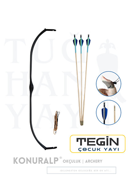 Genel Markalar Geleneksel Okçuluk Başlangıç Genç Ok Yay Seti Siyah