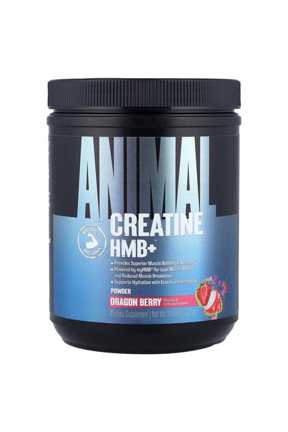 Animal Creatine HMB Powder, Dragon Berry, 327 G, Promotes Strength and Muscle Endurance
