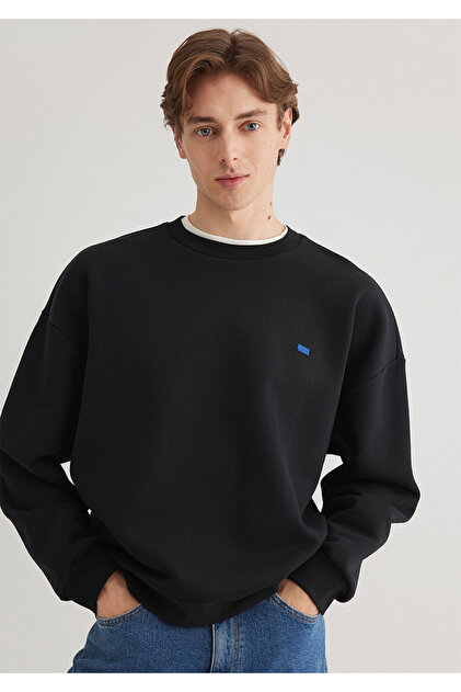 ブルーs ブラックs Mavi Bisiklet Yaka Siyah Basic Sweatshirt 0S10348-900 - Fiyatı