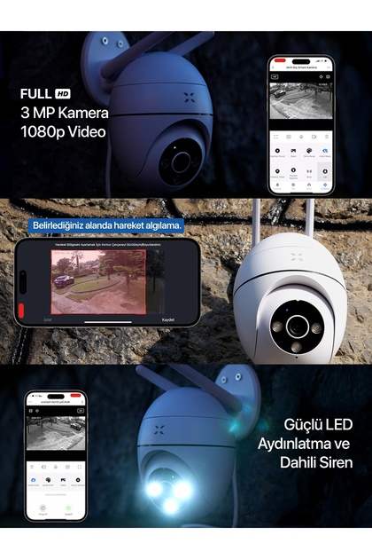 Xenon Smart Akıllı Güvenlik Kamerası PTZ Wi-Fi 350° IP65 Mobil