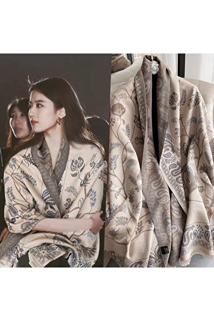Two Tone Womens Shawl Wraps, 60 * 185cm Cashmere Shawl, Scarf Wrap for Evening Dress